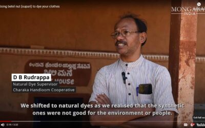 Mongabay-India published an article and video of Charaka’s natural dyeing story. Here’s the article link